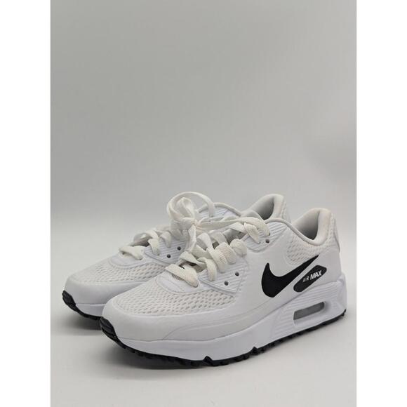 Nike Air Max 90 Golf White Black CU9978 101 Mens Size 3.5 / Womens 5 / Kids 3.5